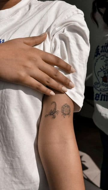 Татуировка тонкая линия · работа 03 · Александра, Kraska Tattoo, Ришон-ле-Цион