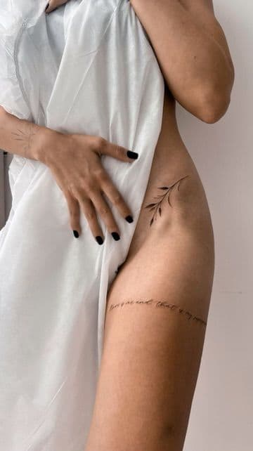 Татуировка тонкая линия · работа 04 · Александра, Kraska Tattoo, Ришон-ле-Цион