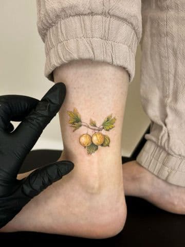 Татуировка тонкая линия · работа 06 · Александра, Kraska Tattoo, Ришон-ле-Цион