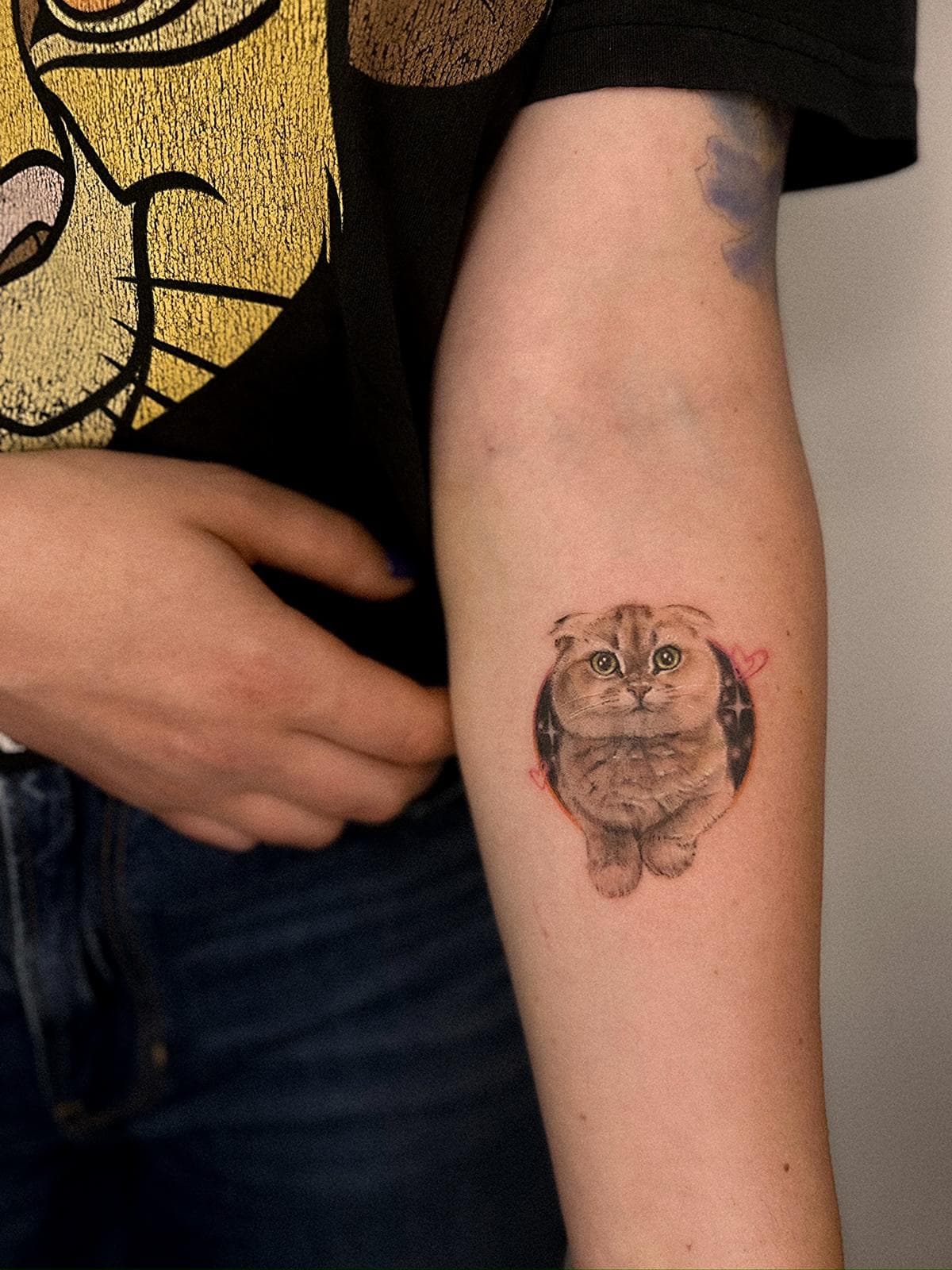 Татуировка тонкая линия · работа 34 · Александра, Kraska Tattoo, Ришон-ле-Цион