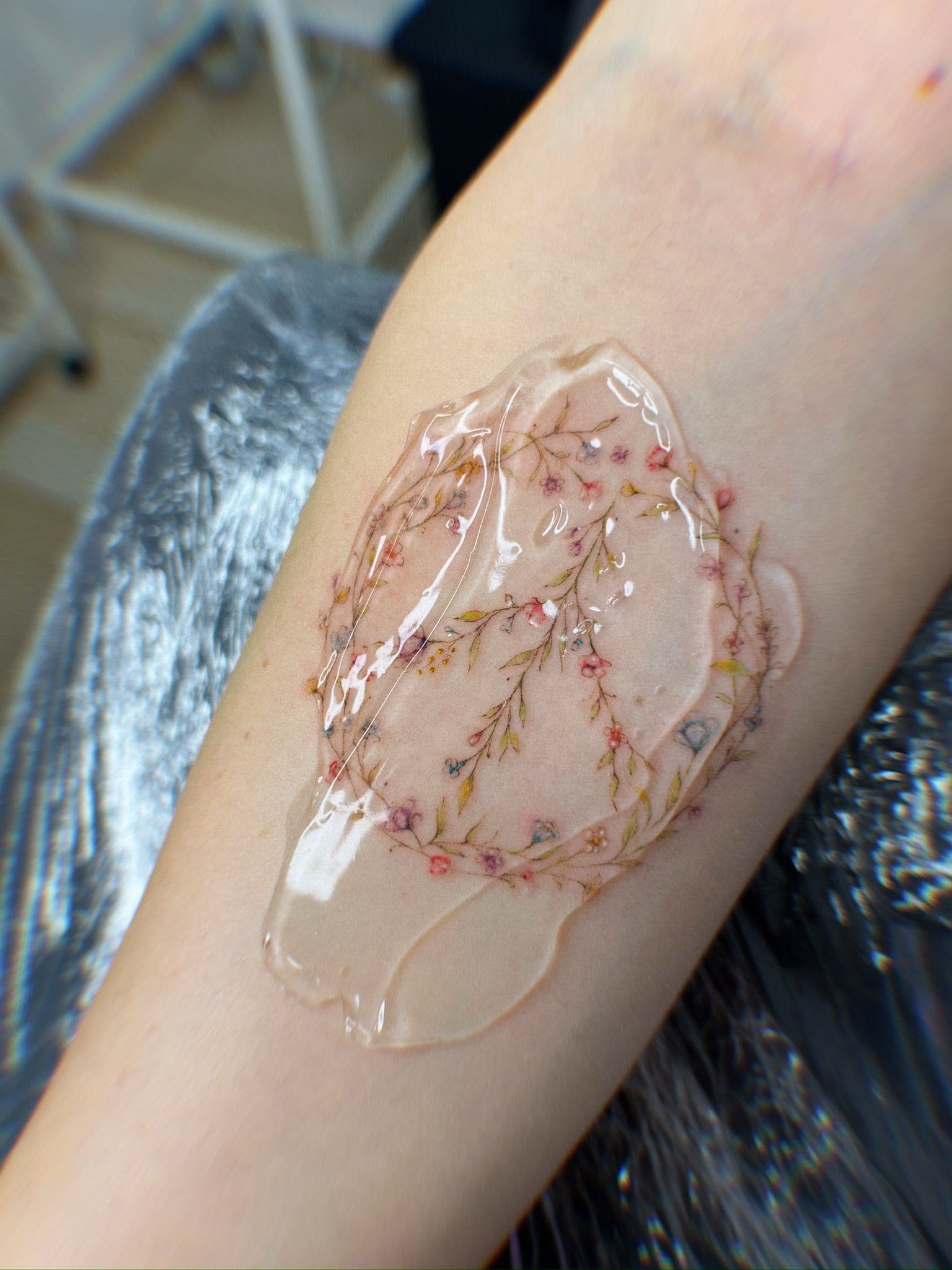 Татуировка тонкая линия · работа 44 · Александра, Kraska Tattoo, Ришон-ле-Цион