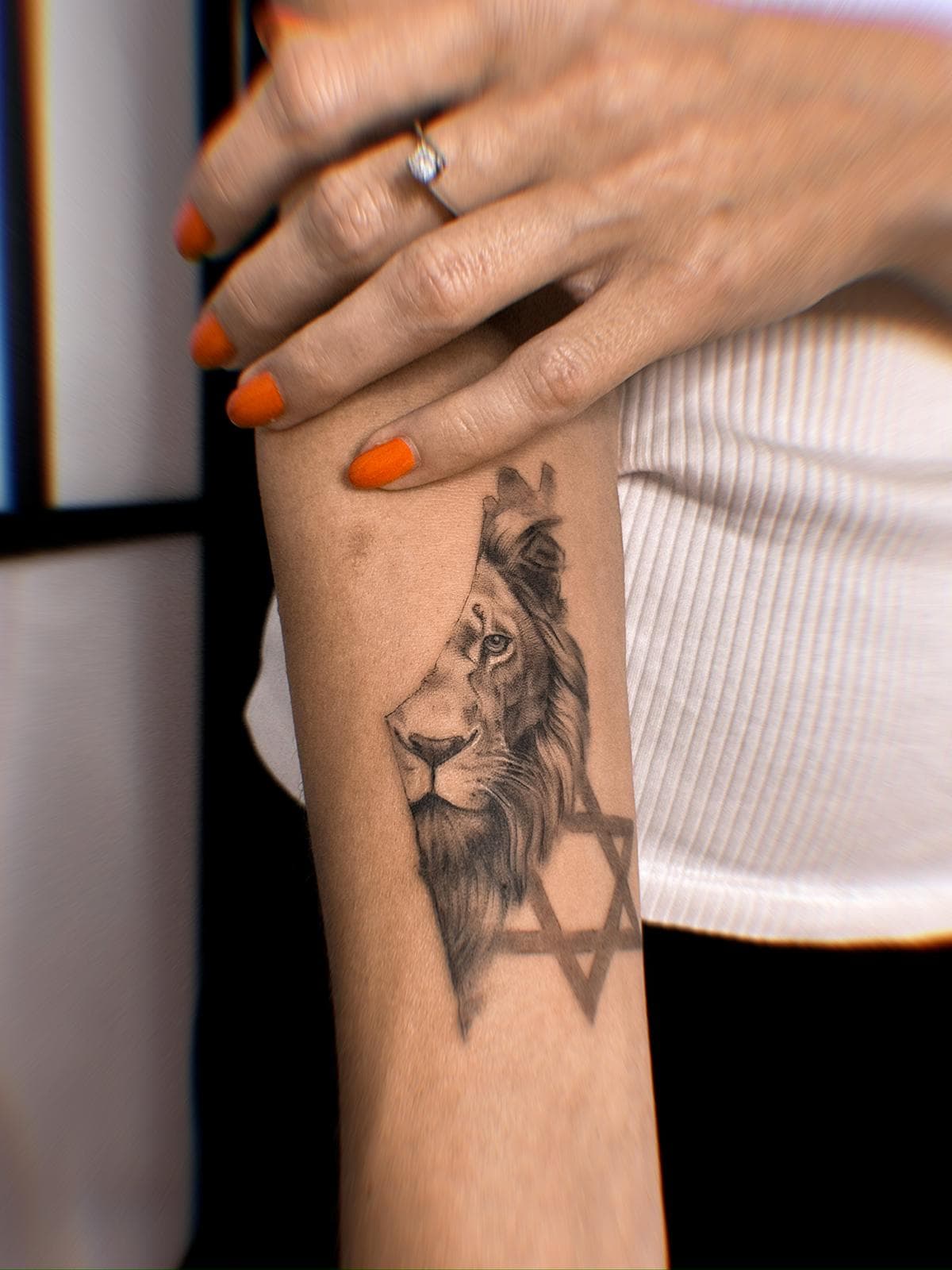 Татуировка тонкая линия · работа 46 · Александра, Kraska Tattoo, Ришон-ле-Цион