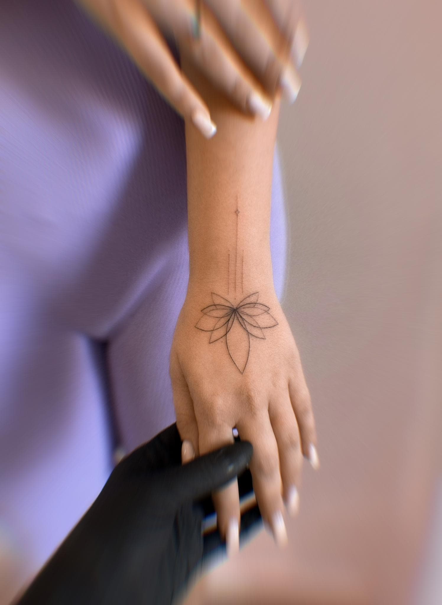 Татуировка тонкая линия · работа 50 · Александра, Kraska Tattoo, Ришон-ле-Цион